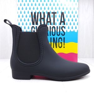 Jeffrey Campbell Forecast Rain Boots Matt Black
